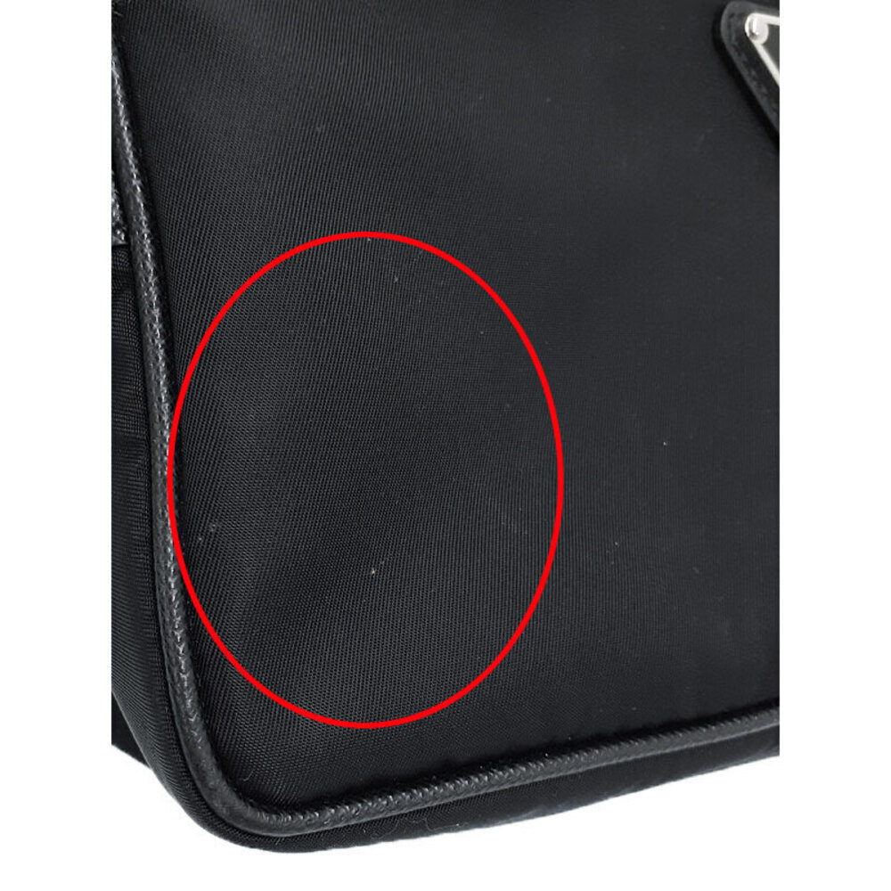 Prada Tessuto Crossbody messenger bag saffiano Leather Nero Black - Picture 8 of 9